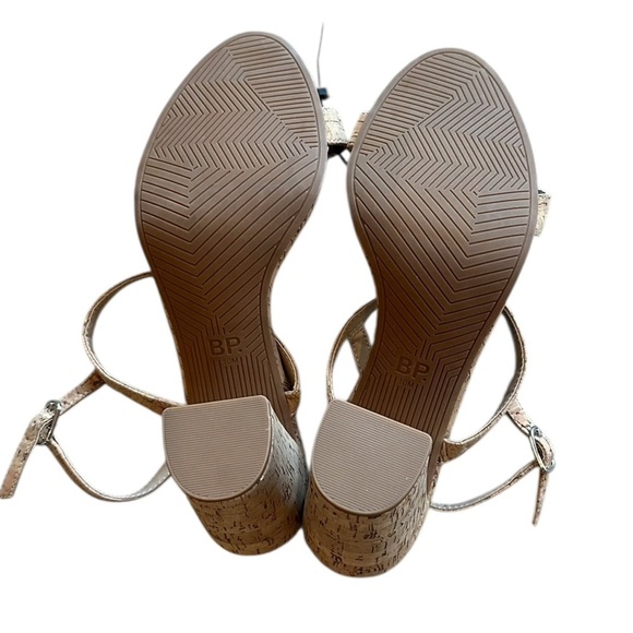 NEW BP Lula Slingback Block Heel Sandal in Cork - Size 10M - Picture 9 of 10